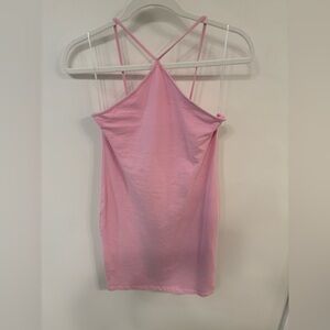 H&M Pink Cotton Mini Dress size: M